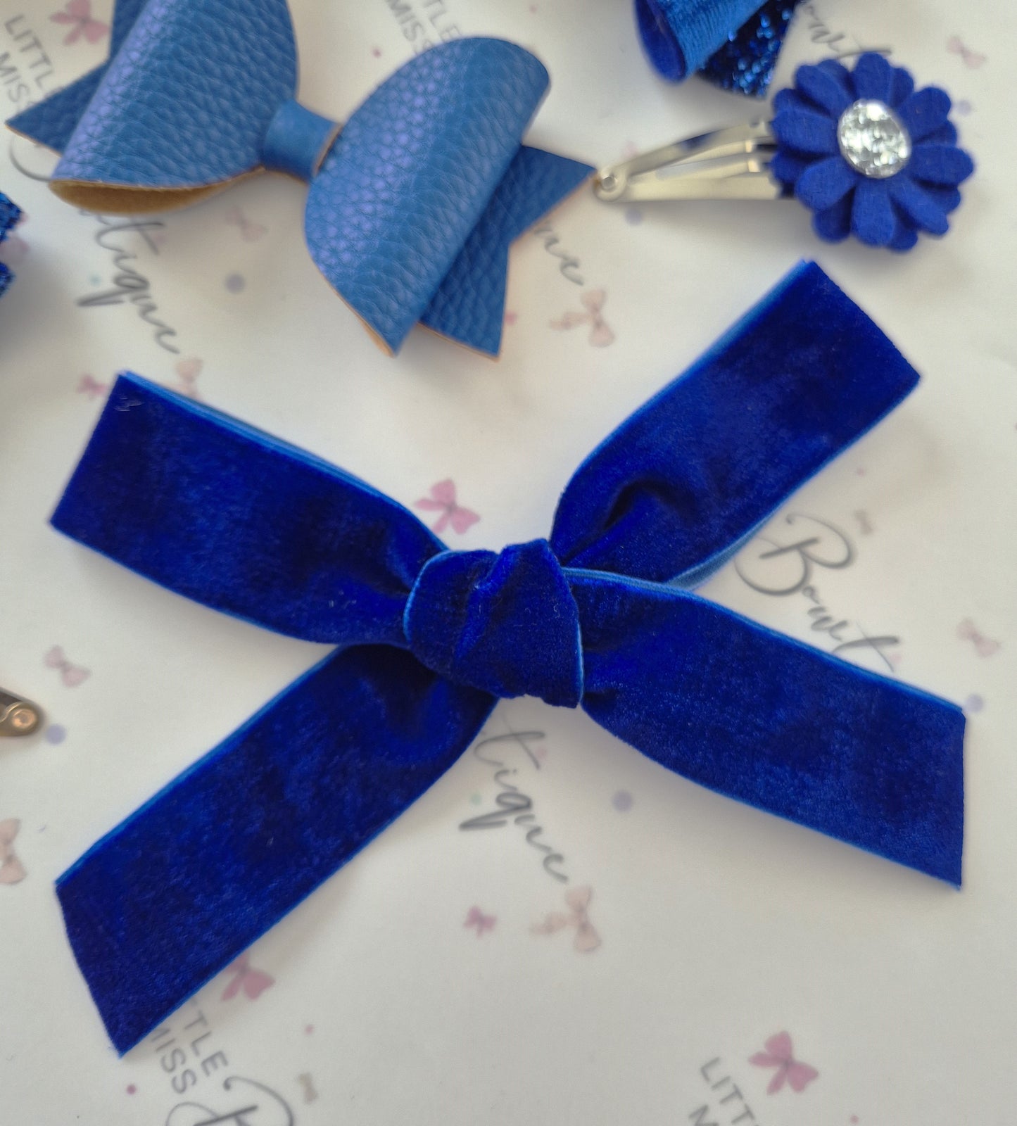 Royal Blue School Bows