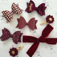 Burgundy School Bows