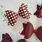 Burgundy School Bows