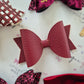 Burgundy School Bows