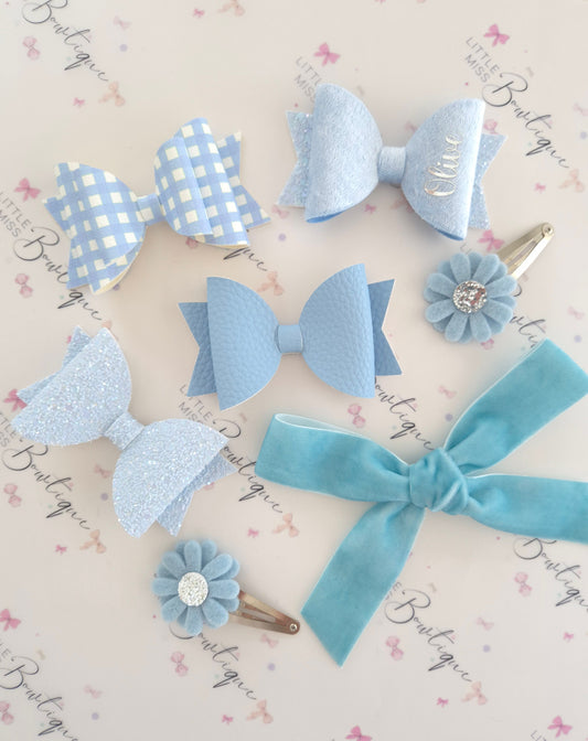 Light Blue School Bows
