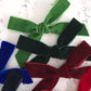 Velvet Ribbon Bows - Multiple Colours