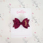 Burgundy School Bows
