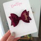 Burgundy School Bows