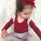 Red Velvet Ribbon Bow