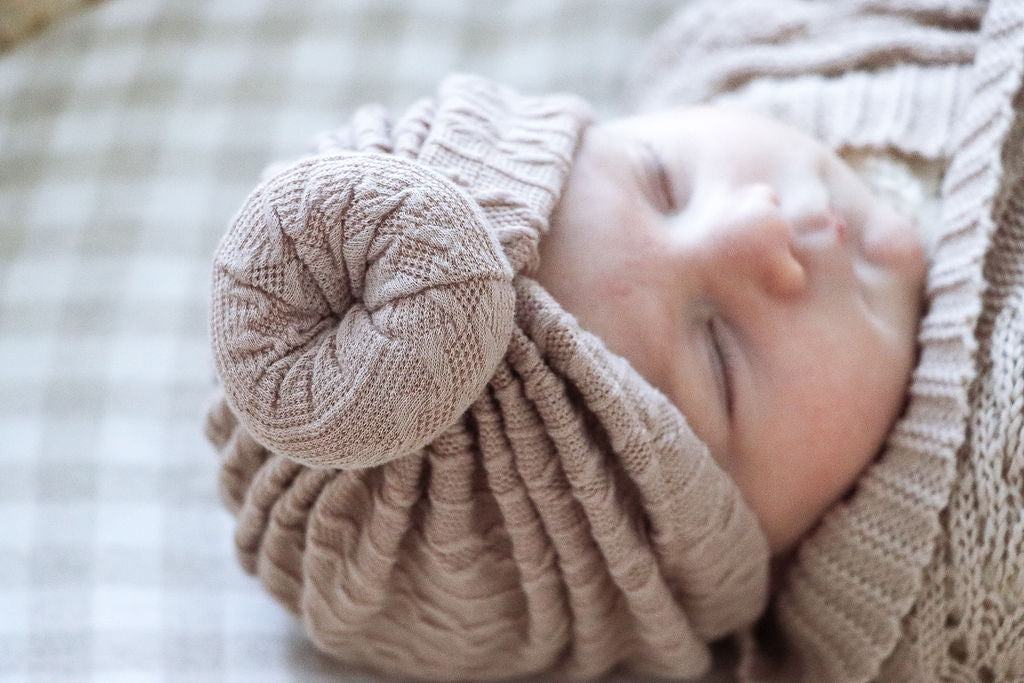 Cable Knit Baby Turban