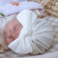 Ribbed Bow Baby Turban (8 colours)