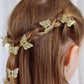 Gold Butterfly Clips