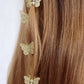 Gold Butterfly Clips