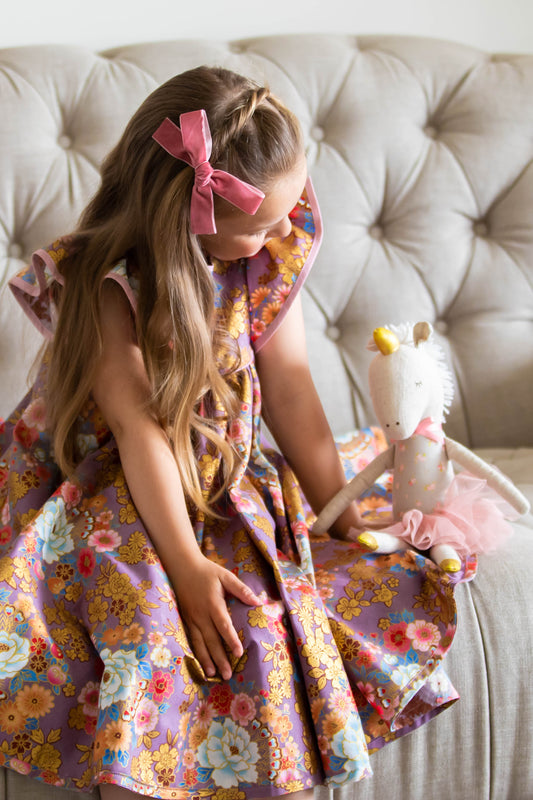 Dusty Pink Velvet Ribbon Bow