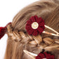 Burgundy School Bows