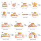 Bright Rainbow Claw Clips
