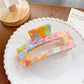 Bright Rainbow Claw Clips