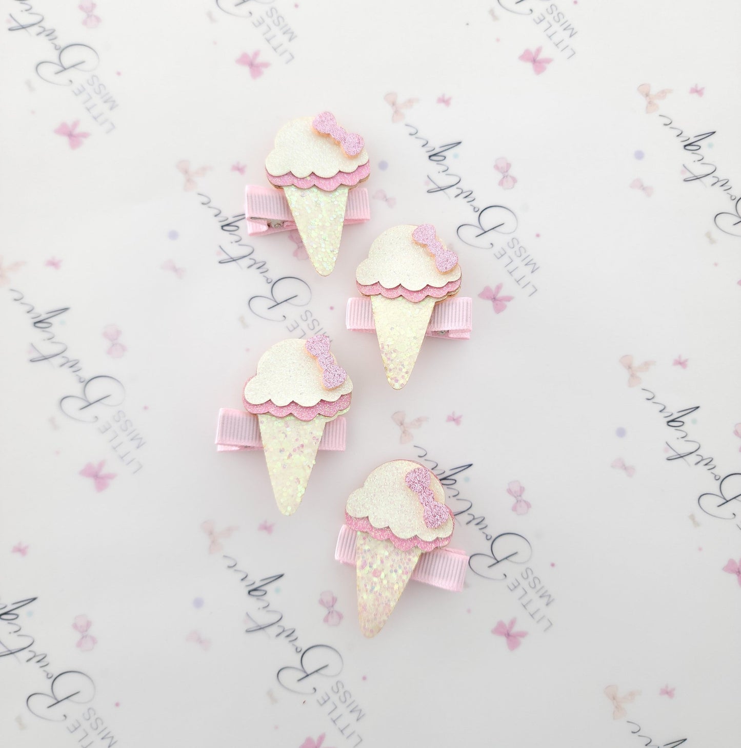 Ice Cream Felt Clips