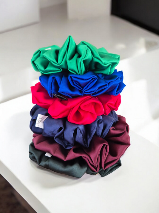 School Satin Scrunchies