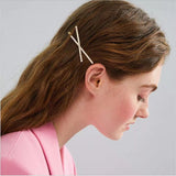 Luxe cross rhinestone clip 2pk