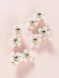 White/Gold Daisy Fringe clips (2 sizes)
