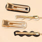 French Black/White Fringe Clips