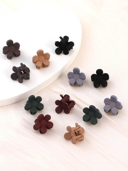 Dark Flower Claw Clips 12pk