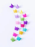 Perplex Bright Butterfly Claw Clips 14pk