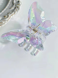 Butterfly Iridescent Claw Clip - Large