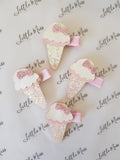 Ice Cream Glitter Clips