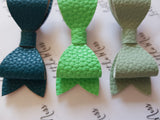 Green Palette Leatherette Bows