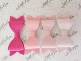 Pink Palette Leatherette Bows