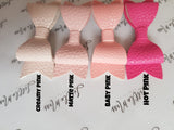 Pink Palette Leatherette Bows