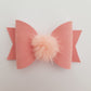 New Pink Pom Pom Bow