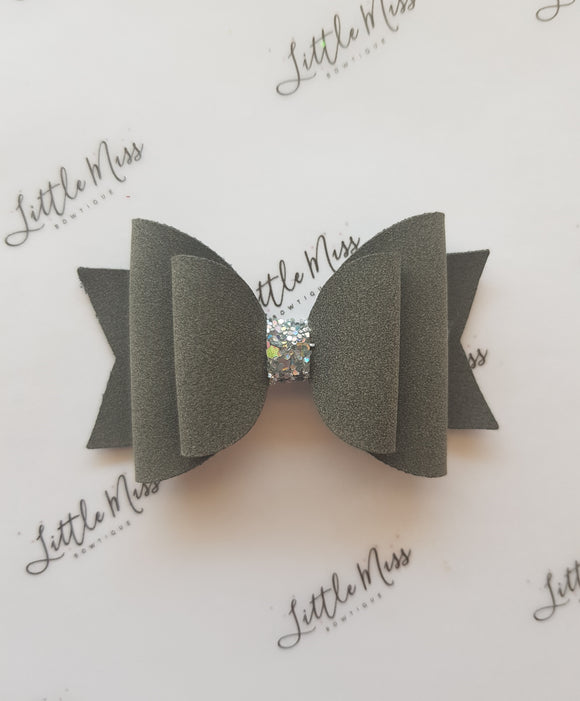 Storm Suede Double Bow