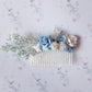 Baby Blue Floral Comb