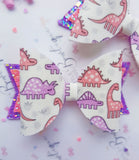 Pastel Dinosaur Bows