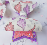 Pastel Dinosaur Bows