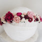 Royal Red  flower crown