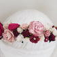Royal Red  flower crown