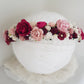 Royal Red  flower crown