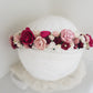 Royal Red  flower crown
