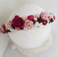 Royal Red  flower crown