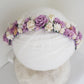 Purple flower crown