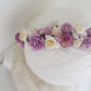 Purple flower crown