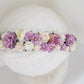 Purple flower crown
