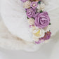 Purple flower crown