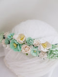 Mint flower crown