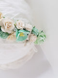Mint flower crown