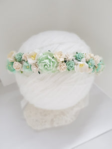 Mint flower crown