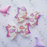 Pastel Dinosaur Bows