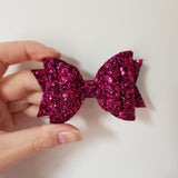 Fuchsia Glitter Bow