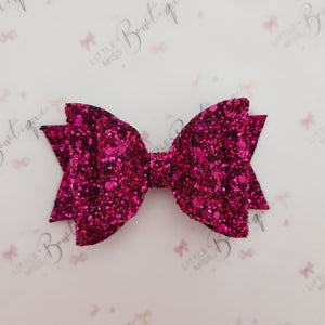 Fuchsia Glitter Bow