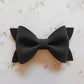 Black Suede Ivy  Bow
